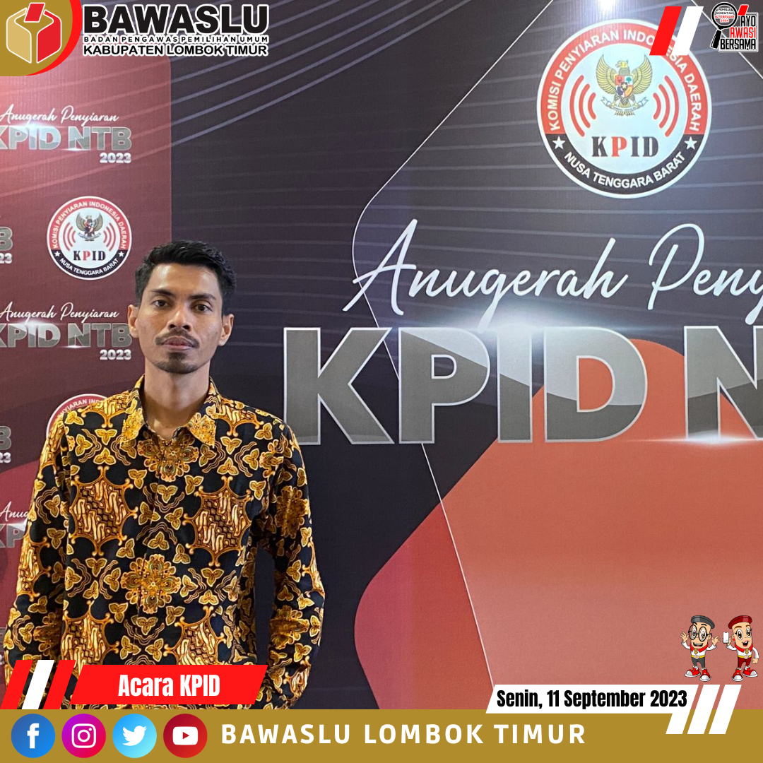 Jumaidi mengikuti kegiatan Anugrah Penyiaran oleh KPID NTB