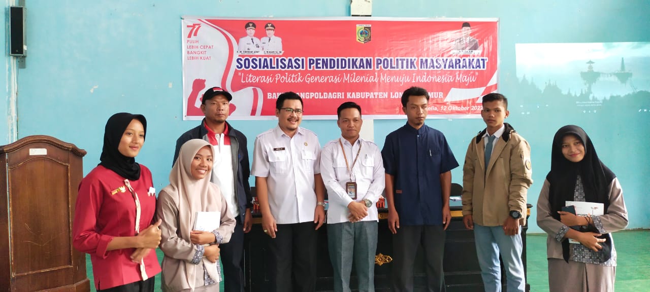 Ketua Bawaslu Lombok Timur sebagai Narasumber Sosialisasi Pendidikan Politik Masyarakat