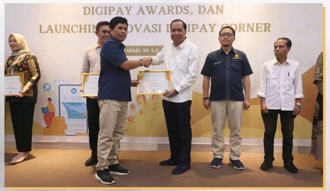 Sekretariat Bawaslu NTB Peroleh Penghargaan Digipay Awards TA 2023