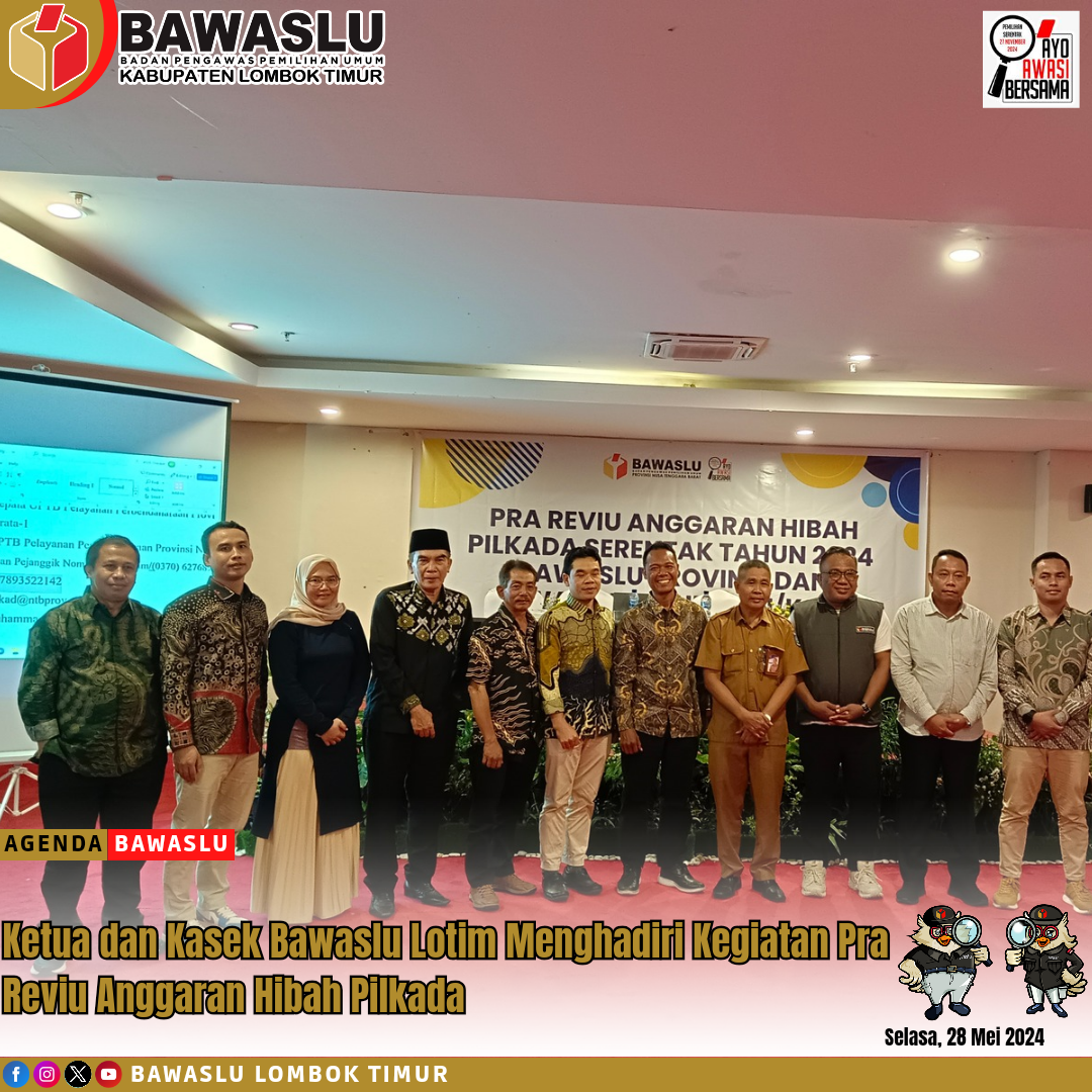 Bawaslu Provinsi NTB Pra Reviu Anggaran Hibah