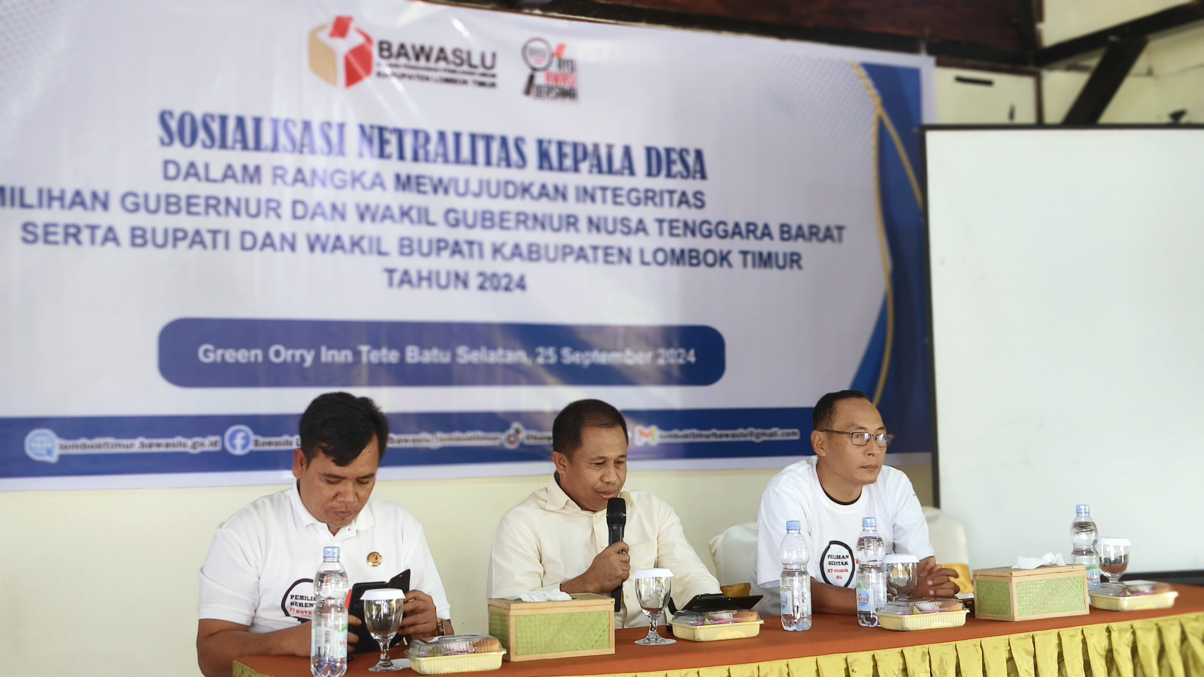 Ketua Bawaslu Lotim Pastikan Kades Harus Netral Pada Pilkada 2024