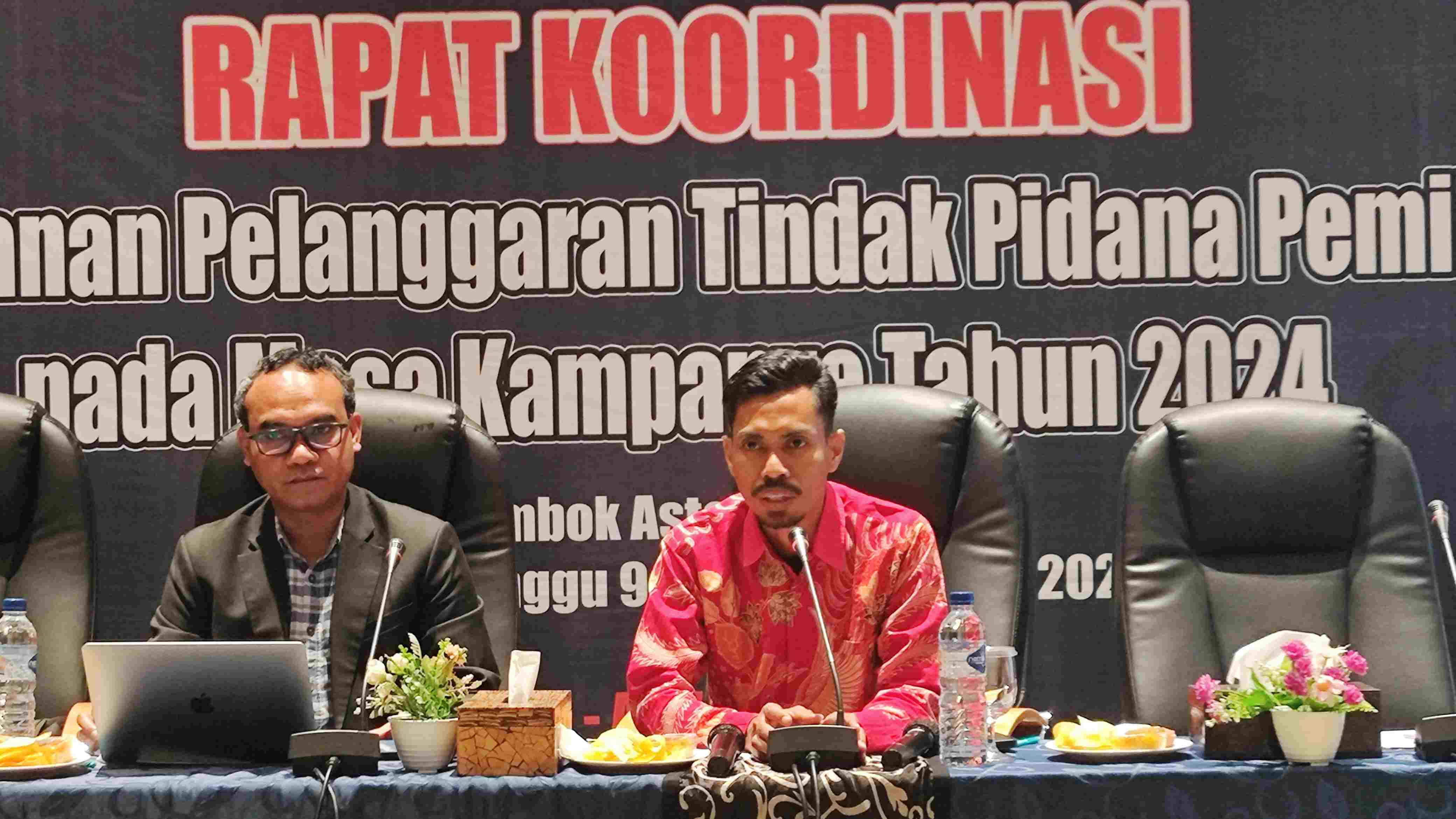 Bawaslu Lotim Gelar Rakor Penanganan Pelanggaran Tipilu