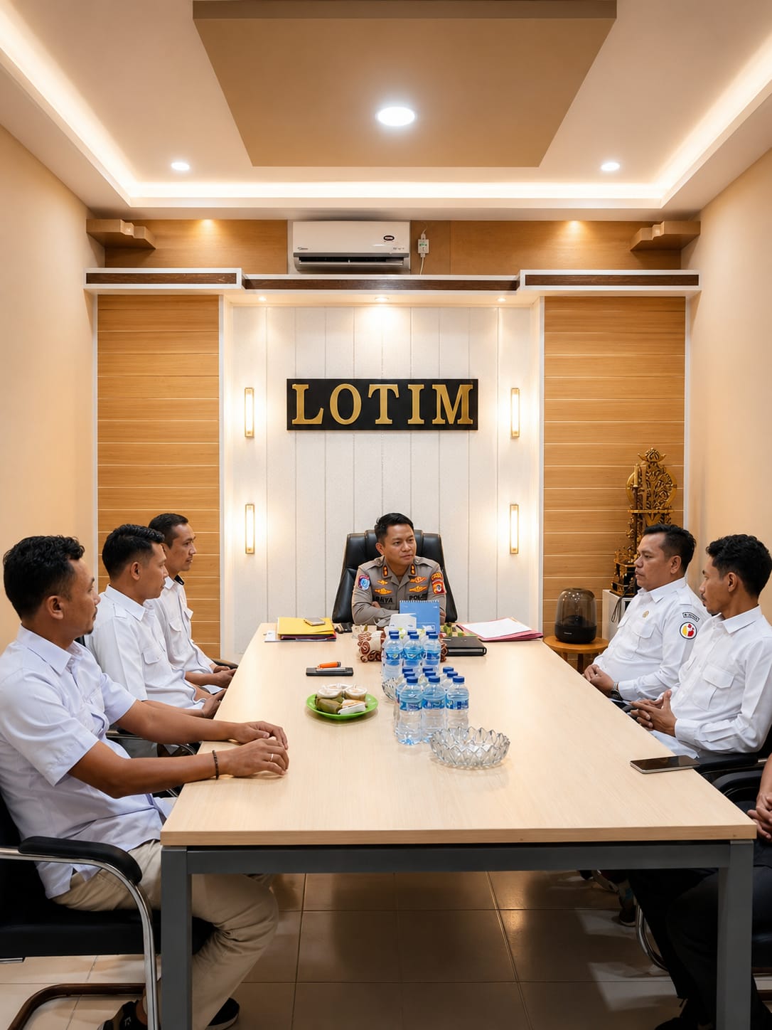 Kunjungan Anggota Bawaslu Lotim ke Kapolres Lotim