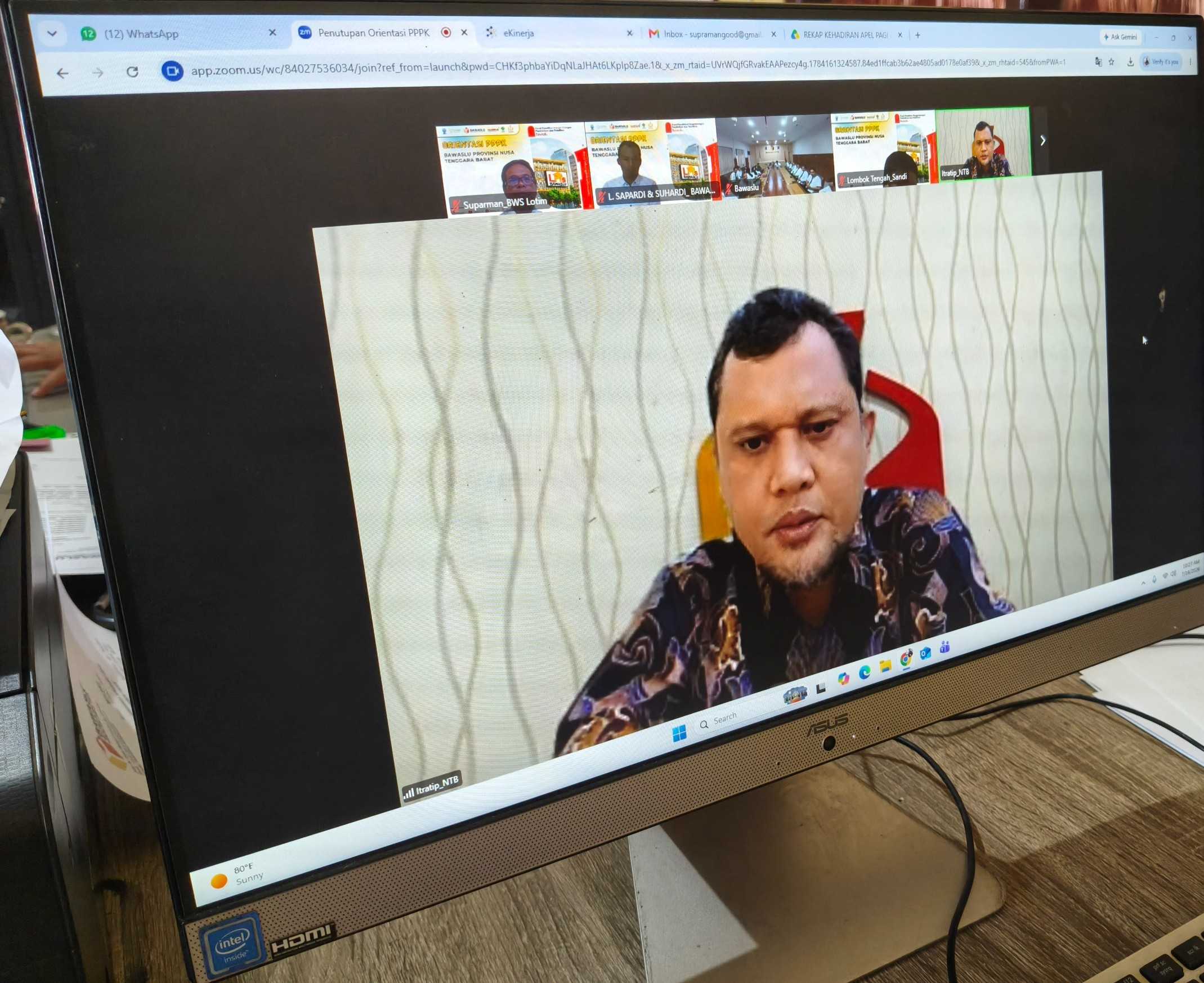 sambutan ketua Bawaslu NTB