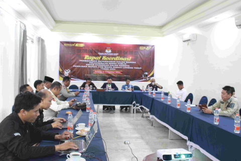 Kegiatan Rakor Yang digear KPU Lotim