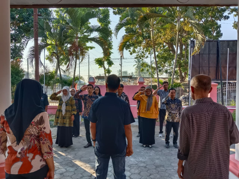 pelaksanaan apel pagi 18 Juni 2026