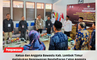 Pengawasan Pendaftaran Calon Anggota DPRD hari ke 8