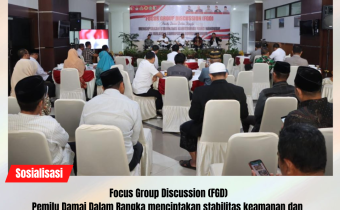 Focus Group Discussion (FGD) Pemilu Damai di Kabupaten Lombok Timur