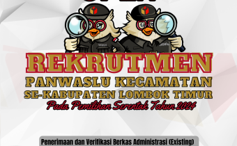 PENGUMUMAN PENDAFTARAN CALON ANGGOTA PANWASLU KECAMATAN EXISTING DALAM RANGKA PEMILIHAN TAHUN 2024