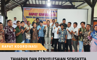 Rapat Koordinasi Tahapan dan Penyelesaian Sengketa Pemilu Tahun 2024