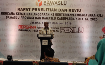 RAPAT PENELITIAN DAN RIVEU RENCANA KERJA DAN ANGGARAN KEMENTRIAN / LEMBAGA (RKA-K/L) BAWASLU PROVINSI DAN BAWASLU KABUPATEN/KOTA