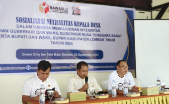 Ketua Bawaslu Lotim Pastikan Kades Harus Netral Pada Pilkada 2024