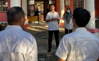 Kasek Nasruddin Pimpin Apel Pagi