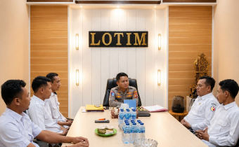 Kunjungan Anggota Bawaslu Lotim ke Kapolres Lotim