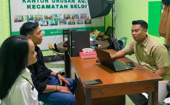 Koordinasi Data Pemilih dengan KUA Selong